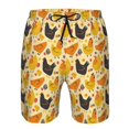 thumbnail image 3 of Zufioo Funny Chicken for Men's Casual Beach Shorts, Sports Fitness Quick-drying Drawstring Shorts with Pockets for Home Wear-XX-Large, 3 of 6