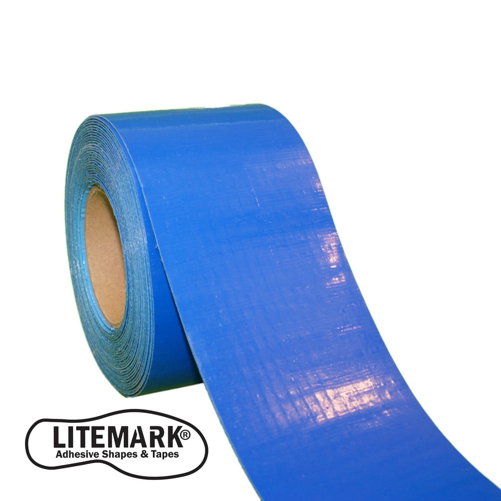 Easy Clean Blue Heavy Duty Floor Marking Tape Warehouse Concrete