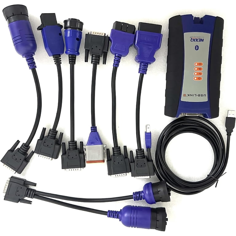Auto Diagnosis Tool Compatible With NEXIQ-2 Link 125032 - USB & Bluetooth Heavy Duty Truck Scanner