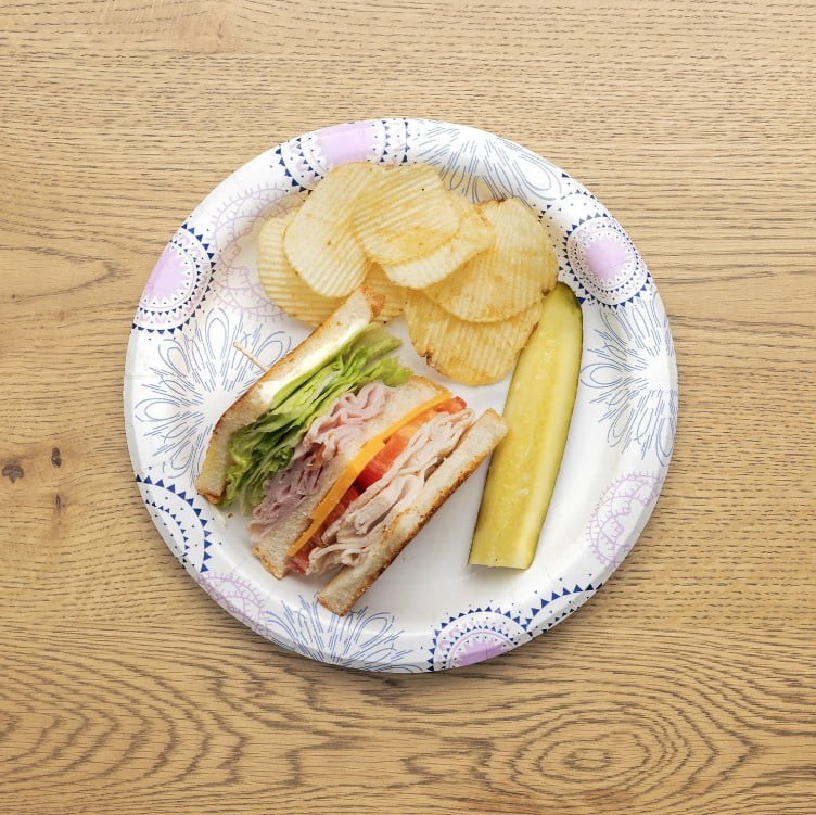 Great Value 8.5" Paper Plates and 20oz Paper Bowls Set