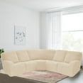 thumbnail image 2 of 2024 5 Seat Corner Sofa Cover Sectional Recliner Corner Sofa Protector for Livingroom Deep Blue, 2 of 11