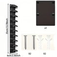 thumbnail image 3 of Wall Mount Hat Organizer for Baseball Caps, Mount Hat Storage Rack for Door, Bedroom and Entryway, Holds up to 20 Hats, 3 of 5
