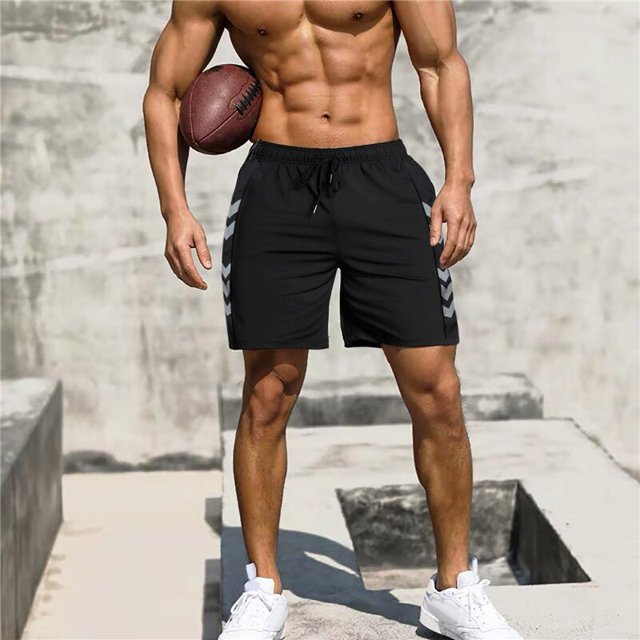 Pantalones cortos deportivos transpirables para hombre, Shorts deportivos informales para correr, secado rápido, baloncesto, cinco centavos
