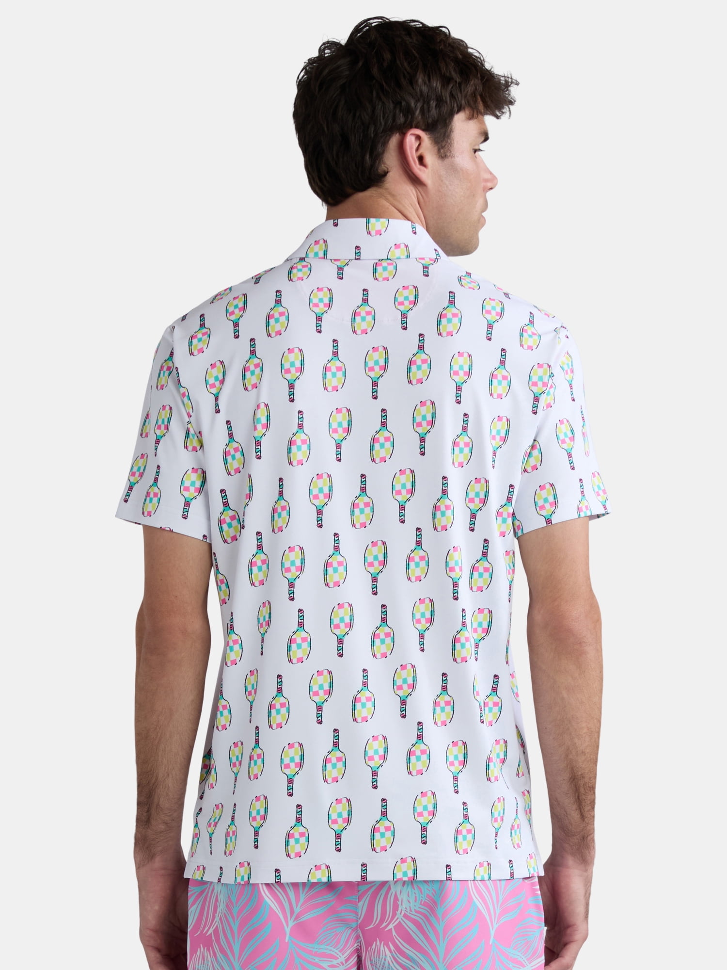 ★UMBRO★ HBL Weekend Hooligan Pigment Dying Lettering Graph Birdie Bound Men's & Big Men's Novelty Print Golf Polo