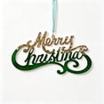 thumbnail image 3 of Clearance! Christmas Ornaments Dark Green Frosted Gradient Decorations, Xmas Tree Hanging Pendants, Seasonal Indoor Outdoor Decor for Christmas Tree Mantel Wall, 3 of 7