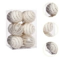 thumbnail image 5 of Mornei 12 Pieces Christmas Ball Ornaments Christmas Tree Hanging Decorations Xmas Decor Beige, 5 of 8