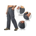 thumbnail image 5 of Little Donkey Andy Men's Quick Dry UPF 50+ Cargo Pants, Stretch Lightweight Outdoor Hiking Pants Steel Gray S, 5 of 7