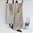 thumbnail image 4 of Delantal de y lino con bolsillo para cocinar, hornear, delantal para . Gris Gloria Delantal Hogar Cocina, 4 of 9