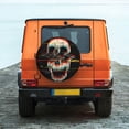 thumbnail image 6 of Goofa Glitch Screaming Skull Pattern Universal Tire Cover for Jeep, SUV, Truck, and Trailer – Waterproof, UV-Resistant,Easy to Install, Fits 14"-17" Tires-15 inch, 6 of 6