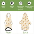 thumbnail image 6 of Fotbe Squirrel And Leaves Print Small Dog Sweater Hoodies Pet Grey Hooded Soft Fleece Sweatshirts with Pocket Fall Winter Puppy Cat Sweaters Warm Clothes-Medium, 6 of 7