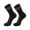 Wine, variant on Arlun 1 Pair Unisex Athletic Crew Socks with Classic Two Stripes Design for Sports School and Casual Wear Comfort Breathable Mid-Calf Performance Cushioned Socks for Men Women White One Size