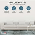 thumbnail image 3 of PowerSellerUSA Vinyl Self Adhesive Floor Tiles, 20 Pcs 12x12 inches with 1.2 mm Thickness Contemporary Peel and Stick Floor Tile Stickers, Square Flooring Tiles for Kitchen, Medium Silver Oak, 3 of 8