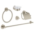 thumbnail image 1 of Grohe 40344EN1 Essentials Master Bathroom Accessory Bundle Set 5-in-1, Brushed Nickel, 1 of 1