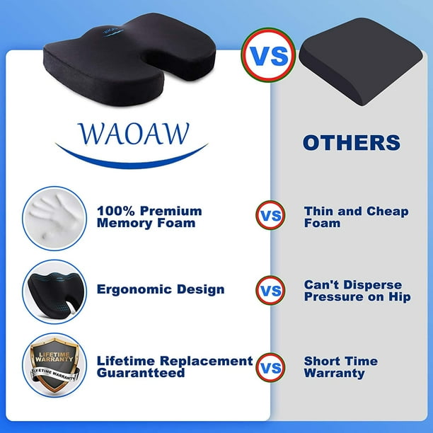 A Memory Foam Seat Cushion for Any Chair - The WAOAW Seat Cushion, A  Memory Foam Seat Cushion for Any Chair - The WAOAW Seat Cushion   Channel:  Website