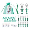 thumbnail image 1 of Keychain Gift Bag Set DIY Keyring Favor Pouch Kit for Celebration Bridal Shower Tabletop Decor Centerpiece, 1 of 10