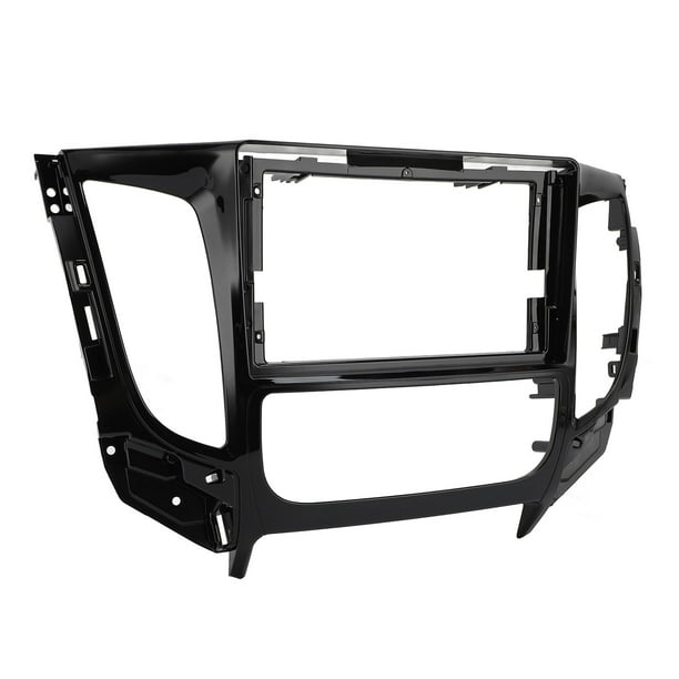Radio ESTÉREO PANEL DE FASCIA MARCO DOBLE DIN NAVEGACION BISEL PARA TRITON 2015-2018 ABS NEGRO