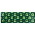 thumbnail image 5 of Dreamtimes St Patrick Cute Tooth Hallway Runner Rug 2'x6' Kitchen Rug with Rubber Backing Funny Clovers Unique Non Slip Entryway Rug Runner Washable Soft Area Rug for Hallway Bedroom Kitchen Decor, 5 of 6