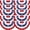 3x6FT 10 Pack, variant on 6 Pack 3x6 Ft American Flag Bunting – Patriotic Pleated Fan Flag Banner for Outdoor Porch & Railing, Red White & Blue Decor for 4th of July, Memorial Day, Independence Day Decorations