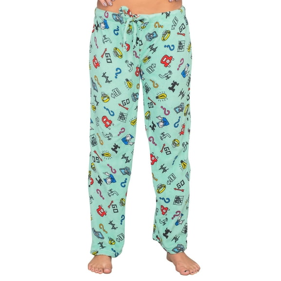 Monopoly Icons Toss Plush Pajama Lounge Pants