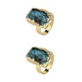 thumbnail image 4 of VONKY Embrace Individuality Exquisite Irregular Stackable Open Finger Ring And Are kyanite 2Set, 4 of 6