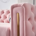 thumbnail image 4 of Modern Tufted Velvet Living Room Sofa, 84.25''W Couch,Pink, 4 of 10