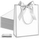 thumbnail image 1 of Bolsas de regalo Silkfly Thank You, 12 unidades con asa de 23 x 18 x 8 cm, color blanco, 1 of 6
