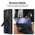 thumbnail image 6 of Dteck Slim Fit for Z Fold 6 Case with S Pen & S Pen Holder, Tempered Glass Screen Protector & Adjustable stand Hinge Protection Shockproof Lightweight Full Protective Cover for Z Fold 6 5G,Black, 6 of 8