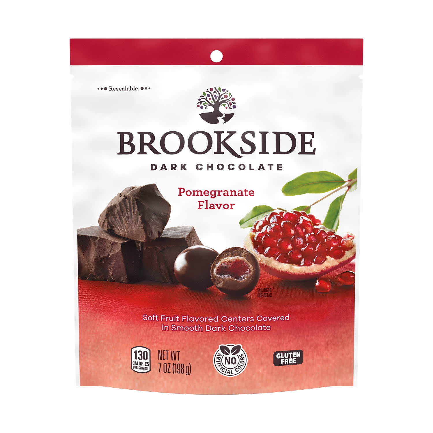 Brookside Dark Chocolate and Pomegranate Flavored Snacking Chocolate, Bag 7 oz