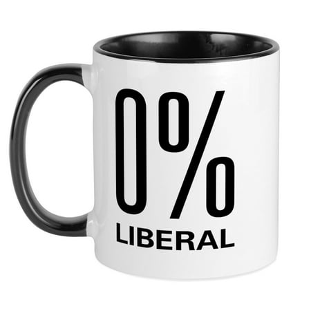 

CafePress - 0% Liberal Mug - Ceramic Coffee Tea Novelty Mug Cup 11 oz