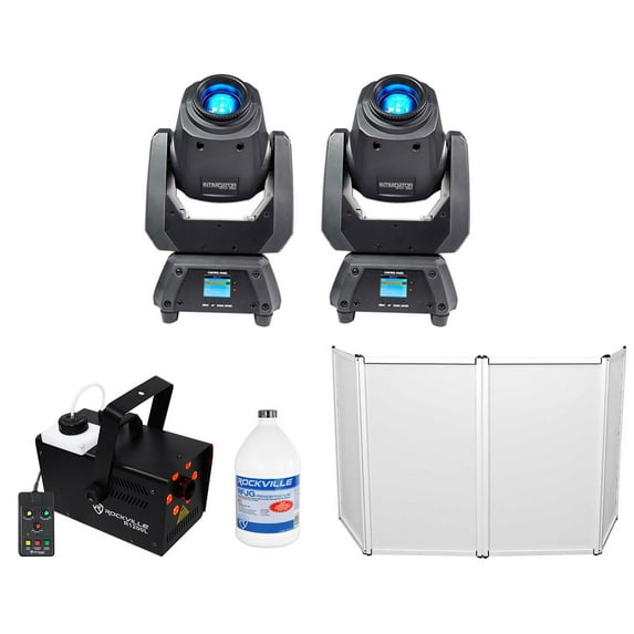 (2) Chauvet Intimidator Spot 260 Moving Head Lights+Facade+Fogger+Gal Fluid