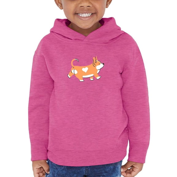 Cute Corgi Dog Walking Hoodie Toddler -Image by Shutterstock, 4 Toddler