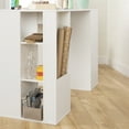 thumbnail image 3 of South Shore Crea Counter-Height Craft Table with Storage, Pure White, 3 of 17