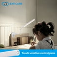 thumbnail image 3 of TORCHSTAR Dimmable LED Desk Lamp, 26 LEDs Flexible Study Clamp Table Lamp, Memory Function, Eye-Care, Touch Control, 5W, USB Powered, ETL-Listed Power Adapter, for Bedroom Office Reading Work, White, 3 of 7