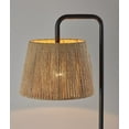 thumbnail image 5 of Mainstays Black Metal Floor Lamp with Rope Shade, Transitional Styling, Ideal for Office and Dorms, New, 5 of 10