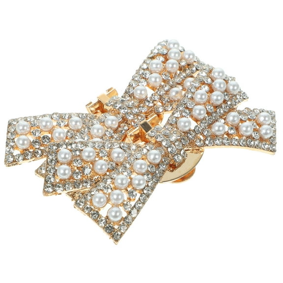 CTIRCHIU 1Pair Bridal Shoe Clips in Golden Color for Elegant Wedding and Engagement Shoes