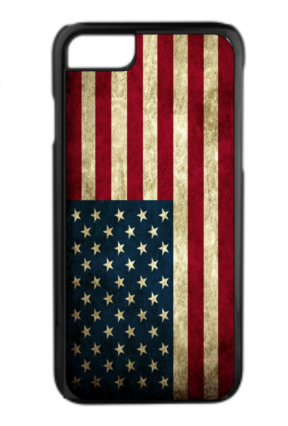 Grunge American Flag Design Black Rubber Case for the Apple iPhone 6 Plus / iPhone 6s Plus - Apple iPhone 6 Plus Accessories -iPhone 6s Plus Accessories