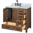 thumbnail image 6 of Ariel A037S-L-VO-WHT Cambridge 37" Free Standing Single Basin Vanity Set - White, 6 of 7