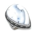 thumbnail image 2 of Natural Dendrite Opal Gemstone Handmade 925 Sterling Silver Ring Size 8.5, 2 of 2