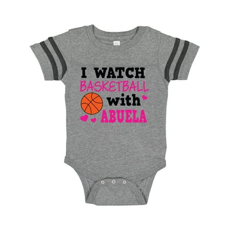

Inktastic I Watch Basketball with Abuela Gift Baby Girl Bodysuit