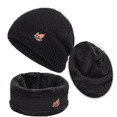 thumbnail image 3 of Gorro y bufanda de invierno cálidos y elegantes para hombre y mujer, 3 of 5