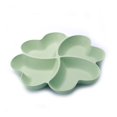 thumbnail image 1 of Plateau de Fruits en Forme de Cœur à 4 Compartiments, Assiettes Créatives, Boîte de Rangement, Assiettes à Fruits Secs, Assiettes à Collations, Assiette à Bonbons Dessert Divisée, 1 Pce Vert 27cm, 1 of 6