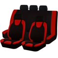 thumbnail image 3 of TIANLAIMEI Full Set Car Seat Covers with Steering Wheel Cover and Seat Belt Shoulder Protector Set, Automotive Seat Cushion Car Accessories Fits Most Cars, 3 of 15