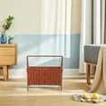 thumbnail image 4 of OULII Rattan Shelving Unit Brown Pe Woven Organizer For Home Decor Guesthouse Use 1Set, 4 of 6