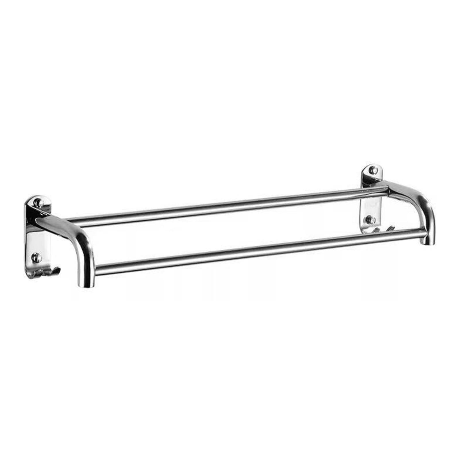 Bath Towel Rack 23 Inch DoubleBar Bathroom Shelves Wall Mounted