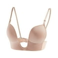 thumbnail image 1 of U Shaped Deep Bra Push Up Multi Way Seamless Sexy Cleavage Bras, 1 of 6