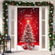 thumbnail image 4 of Letrero decorativo para puerta con vaca y muñeco de nieve Tapiz decorativo Cortina para puerta de fiesta Tapiz Letrero para puerta Fiesta, 4 of 6