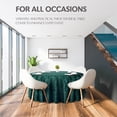 thumbnail image 3 of Elegant Round Table Cloth 90 Inch, Made With Fine Crushed-Velvet Material, Beautiful Emerald - Green Tablecloth With Durable Seams, Round Table Cover Great for Weddings, Parties, Baby Showers & Events, 3 of 5