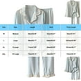 thumbnail image 4 of Blmnix Womens Pajamas Set Yellow Cotton Loungewear Long Sleeve Pajama Pant Winter Clothing, 4 of 4