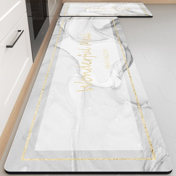 Non Slip PVC Material Kitchen Mat, Waterproof Anti Fatigue Comfort Cushion Mat, Cushioned Standing Mat For Kitchen, Entryway, Outdoor, Sink, Laundry Room, Bathroom, Bedroom, Porch