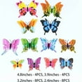 thumbnail image 2 of 24 Pcs Butterfly Decoration, Topboutique Butterflies Wall Decor, 3D Butterfly Decals Stickers, Magnetic Butterflies, Colorful Double Wing Butterfly Decor for Bedroom and Room Decoration Art Mural, 2 of 7